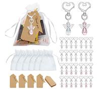 Llaveros de ángel pequeños para decoración religiosa, boda, bautizo, primera religión, decoraciones para niñas y niños, para mesa católica