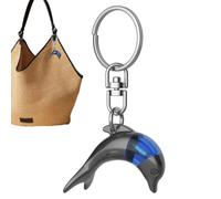 Llaveros De Animales Con Llaves Colgante Delfín Adorable para Bolso Mochila | Llavero eliminador de electricidad estática para automóvil para puerta del coche, botón del ascensor, hogar y