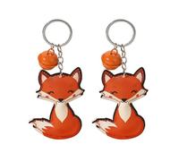 Llaveros De Campana De Animales De 2 Piezas, Llaveros De Dibujos Animados, Llaveros De Animales Lindos, Llaveros De Cuero De PU, Llaveros De Coche