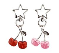 Llaveros De Cereza De 2 Piezas, Llaveros Lindos, Llaveros Creativos, Llaveros De Mujer, Llaveros Decorativos, Llaveros De Coche