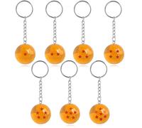 Llaveros de Dragon Ball de 1 a 7 estrellas, colgantes de Shenron y Saiyan, llaveros de dibujos animados para coche, mochila, recuerdos de fiesta, accesorios de cosplay K00336