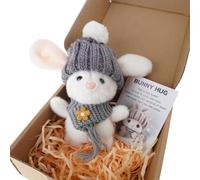 Llaveros de felpa para parejas, conejos, colgantes para Pascua, regalos de Pascua, conejos, caja de regalo