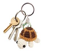 Llaveros de ganchillo, llavero de tortuga de punto, llavero de tortuga hecho a mano, adorable diseño de tamaño compacto, estilo artesanal detallado suave, ideal para hombres, mujeres, niños, niñas