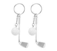 Llaveros De Golf De 2 Piezas, Charms para Bolsos, Llaveros con Temática Deportiva, Llaveros De Regalo, Llaveros Metálicos Decorativos