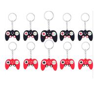 Llaveros de goma suave de PVC de alta calidad, recuerdos de fiesta con temática de mando de videojuegos que sirven como decoración divertida para