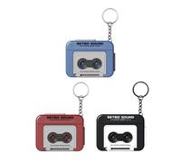 Llaveros De Grabadora Retro De 3 Piezas, Llaveros De Coche, Coles De Radio Creativos, Regalos para Amantes De La Música.