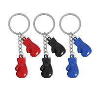 Llaveros De Guantes De Boxeo De 3 Piezas, Llaveros Creativos, Llaveros De Elementos Deportivos, Llaveros De Regalo, Llaveros De Moda