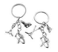 Llaveros De Hockey sobre Hielo De 2 Piezas, Llaveros De Metal Creativos, Llaveros Interesantes, Accesorios para Llaves, Pequeños Obsequios para Fanáticos del Hockey