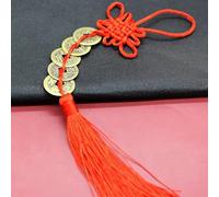 Llaveros de la moneda, llavero de di,Ancient Five Emperors Coin Gourd Keyrings - Chinese Knot Napsel Portavi buena y, decoración del festival de Año Nuevo primavera