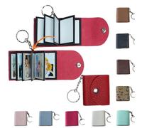 Llaveros de Mini álbum de Fotos, Pequeño llavero Personalizado de cuero con Memoria Fotográfica, DIY Album de Fotos Personalizado, Mini Album Llavero para Mujeres, Hombres, Parejas, Día de la Madre
