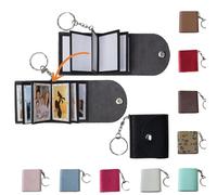 Llaveros de Mini álbum de Fotos, Pequeño llavero Personalizado de cuero con Memoria Fotográfica, DIY Album de Fotos Personalizado, Mini Album Llavero para Mujeres, Hombres, Parejas, Día de la Madre