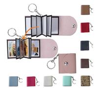 Llaveros de Mini álbum de Fotos, Pequeño llavero Personalizado de cuero con Memoria Fotográfica, DIY Album de Fotos Personalizado, Mini Album Llavero para Mujeres, Hombres, Parejas, Día de la Madre