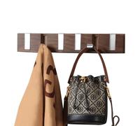 Llaveros de pared - Perchero con diseño de teclado de piano con grano de madera - Decoración de pared llamativa sin perforar para entrada dormitorio, lavandería vestidor garaje habitación bebé