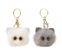 Llaveros De Peluche De 2 Piezas, Llaveros Lindos, Dijes para Bolso De Mujer, Llaveros De Regalo, Llaveros De Dibujos Animados