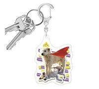 Llaveros de perro | Llavero de acrílico - Colgante de animales con diseño de alta definición a doble cara para maleta, bolso de mano, mochila, fiesta, cumpleaños, coche, niño y mujer, 109, Se référer