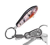 Llaveros de pesca | Robusto y divertido - Encanto cebo de pesca para anillo de llave colgante, para bolso de hombro, mochila de cumpleaños, día del padre, Navidad, sala de