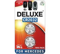 Llaveros de repuesto para Mercedes-Benz CR2032 (GLE Sprinter GLC Clase C GLS GLB Clase E Clase S GLA Clase G Clase A CLA EQS EQE EQB AMG GT) Llave remota (paquete de 2) (Guía de ajuste)