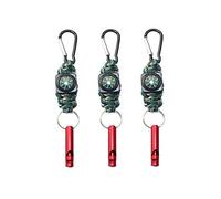 llaveros de Supervivencia Paracord llavero de Supervivencia con Brújula llavero con Mosquetón y Silbato Multifuncional Pulsera de la Supervivencia para Acampar y Otras Actividades Aire Libre 1 Pcs