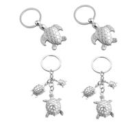 Llaveros De Tortuga De 4 Piezas, Llaveros Lindos Creativos, Llaveros De Animales, Llaveros De Metal, Llaveros Decorativos