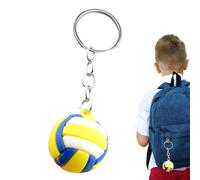 Llaveros deportivos para niños - Llaveros de tenis, llavero de pelota deportiva, llavero pequeño de fútbol para niñas, niños, atletas recompensas, Voleibol, Refer to description