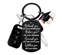 Llaveros Diploma - Regalo Recuerdo Graduado | Universidad - Para Estudiante Escuela Secundaria Universidad Chica Amigo Nieto Evento Especial, b, Se référer au descriptif