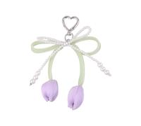 Llaveros Estéticos Hermosa Bolsa Colgante Encaje Mágico Perlas Arcos Llavero Hechizo Para Mujeres Bolsos Mochila Decoraciones Encantos Accesorios, Q1857 4