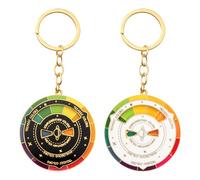 Llaveros Giratorios Coloridos De 2 Piezas, Llaveros Giratorios, Llaveros De Disco De Metal, Amuletos De Bolso Personalizados, Accesorios Clave Creativos