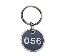 Llaveros metálicos numerados, Metal Number Tags Aluminium Key Ring Sequential Numbers 1-200 Multicolor 100pcs(Blue,100-200)