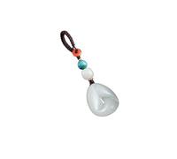 Llaveros para Hombres, Llavero Colgante de Jade Hetian para Coche, Regalo para Hombres y Mujeres, joyería, Mochila, Adornos, Llavero para Coche