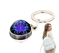 Llaveros para horóscopos, de los bolsos, CONSTALACIÓN COLGANTE PARA LEACKPACK - Glowing in the Dark Decorative Candant Auto Ornament for Key Backpack Decor, Cáncer, riferimento alla