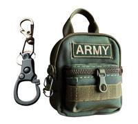 Llaveros para mochilas,Portatarjetas en forma de mochila | Llavero para bolso | para escuela viajes diarios universidad trabajo gimnasio picnic, verde militar, Se référer au descriptif, Consulte la