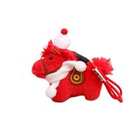 Llaveros para mujer | Colgante Año del Caballo 2026 para | Llavero suave de animales de peluche para mochila,Para hombres mujeres niños niñas jóvenes adolescentes marido hijo hija, rojo, Se