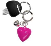 Llaveros para parejas, corazón y corazón con colgante de amor, pareja, lindo, con colgante para bolso de mano, D