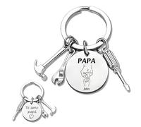 Llaveros Personalizados-Llaveros Personalizados Nombre Dia del Padre,Llavero Acero Inoxidable Personalizado Papa,Regalo Personalizado para el Día del Padre (Alicates)