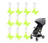 Llaveros reflectores - de señal Brillante, marcadores Brillantes en Carretera, Decoraciones de Alerta después de la Oscuridad, ayudantes de Visibilidad con Clip | Equipo de Transporte Infantil