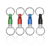 Llaveros Removibles De 4 Piezas, Llaveros Removibles, Llaveros Metálicos Creativos, Llaveros De Doble Anilla