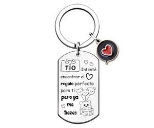 Llaveros Tío Anillos Apreciar Citas Hombres Navidad Cumpleaños Día Del Padre Llave Placa Identificación Divertido Personalizado Graduado Gracias Año Nuevo Jubilación Recuerdo De Sobrina Sobrino