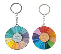 Llaveros Tocadiscos Arcoíris De 2 Piezas, Llaveros Divertidos, Llaveros Creativos, Llaveros De Regalo, Llaveros De Metal