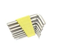 Llaves Allen,Llave Allen Juego De Llaves Pequeñas De 1,5mm A 6mm En Forma De L, Herramienta Hexagonal De Brazo Corto, Herramientas De Reparación De Llave Inglesa Uso apto para Bicicleta Portátil(Yello
