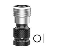 Llaves cuadradas de liberación rápida de 1/2 pulgada a convertidor hexagonal hembra de 1/4 pulgadas, adaptador de portabrocas para llave de trinquete, herramienta profesional