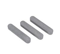 Llaves cuadradas rectangulares de acero al carbono tipo A, M3, M4, M5, pasadores de cabeza redonda paralela for eje de transmisión, 50 unidades(M5*5*12)