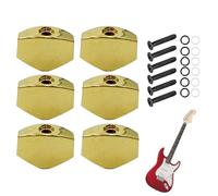 Llaves De Afinar Para Guitarra,6 Piezas de Perillas Cuadradas Metálicas,Clavijero De Bloqueo Para Guitarra Acústica - para Guitarristas de Eléctrica y Clásica, Amantes de la