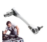 Llaves de carraca de 1/4 pulgadas - Destornillador de doble cabeza en la parte superior de cuero | Llaves de trinquete compactas para do -t -yoursons | Herramienta multifuncional con cambio rápido y