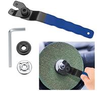 Llaves de Espigas Ajustable, Llaves Amoladora de ángulo, Llave Inglesa Amoladora Angular de Contratuercas para Amoladora Angular, con Cierre Brida Metal