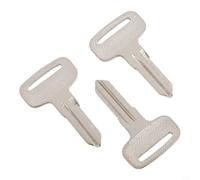 Llaves de repuesto en blanco, paquete de 3, llaves de encendido de metal para modelos ATV con códigos serie 20xx 21xx 67xx 68xx, llaves de repuesto plateadas para cortar