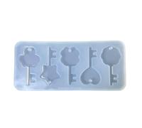 Llaves De Silicona Flexibles Resistentes Molde Colgante Diseños Variados Perfectos Para La Resina Epoxi Para Principiantes De La Liberación Rápida Llaves Reutilizables Colgante