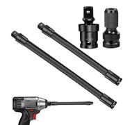 Llaves de tubo - Extensión de enchufe flexible - Extensor portátil de metal de 1/2 pulgada | 4 piezas de par de extensión de eje para reparación de vehículos recreativos automotrices camiones SUV