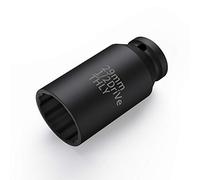 Llaves de Vaso Impacto 29 mm, Juego de Dados Profundos de 12 Puntos Métricos de Impacto de 1/2 Pulgada, CR-MO Para Quitar Fácilmente Las Tuercas Del Eje (29 mm)