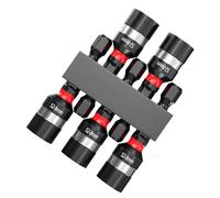 Llaves De Zócalo Hexagonal | Juego de Bujes Magnéticos | Herramienta de Cambio Rápido con Mandril Hexagonal 5 Piezas Destinado a Reparación de Trabajo de Electricista