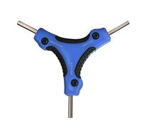 Llaves hexagonales de triple punta, construcción de acero al carbono, mango ergonómico para espacio reducido y uso profesional, diseño en Y para montaje de muebles